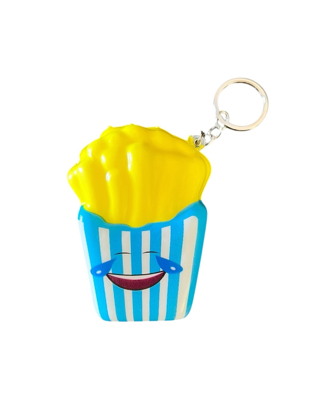 French Fries Smiley Face Crying Squishy Toy Best Seller Stress Relief Keychain